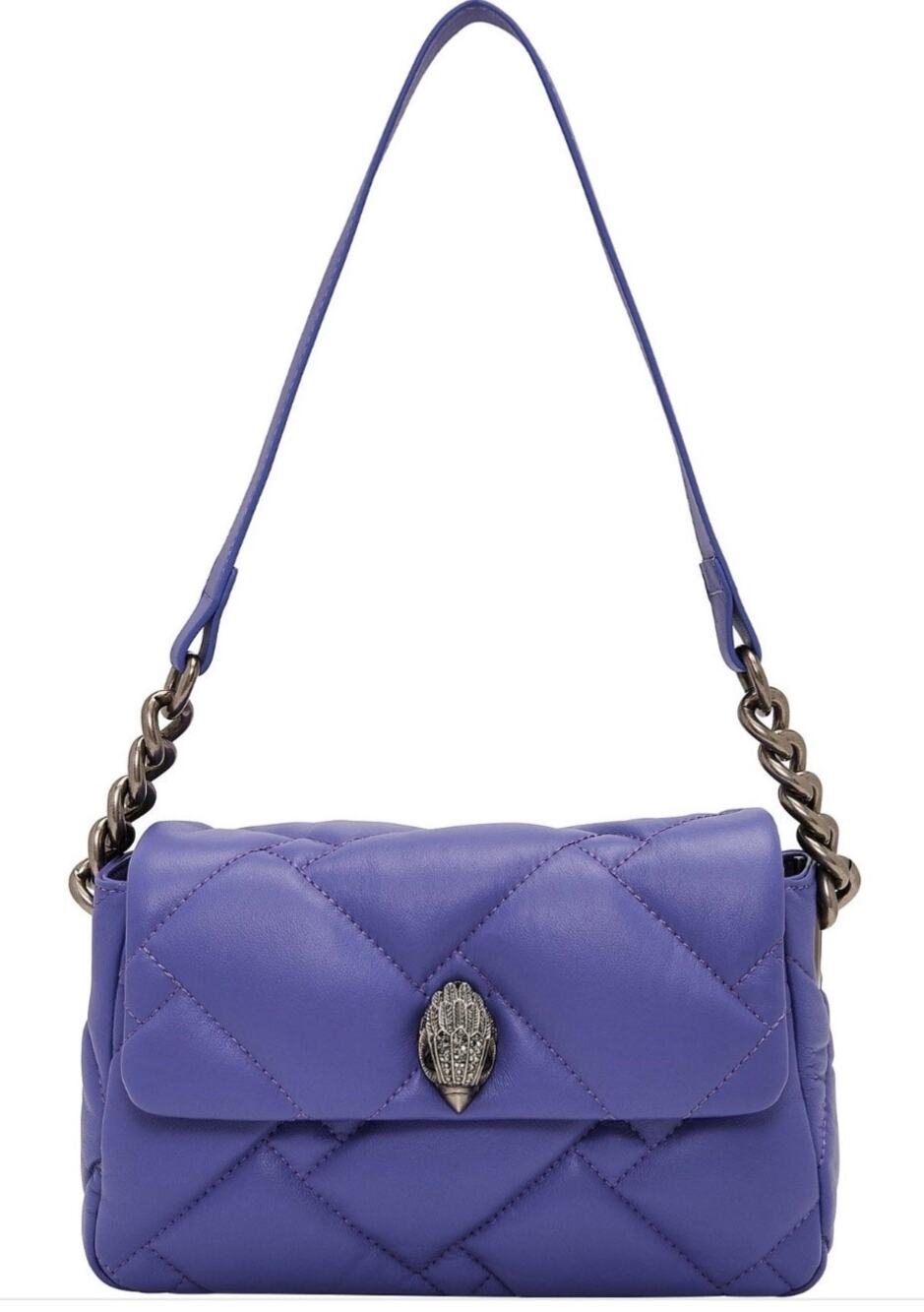 KURT GEIGER LONDON
MEDIUM LILAC KENSINGTON SOFT SHOULDER BAG